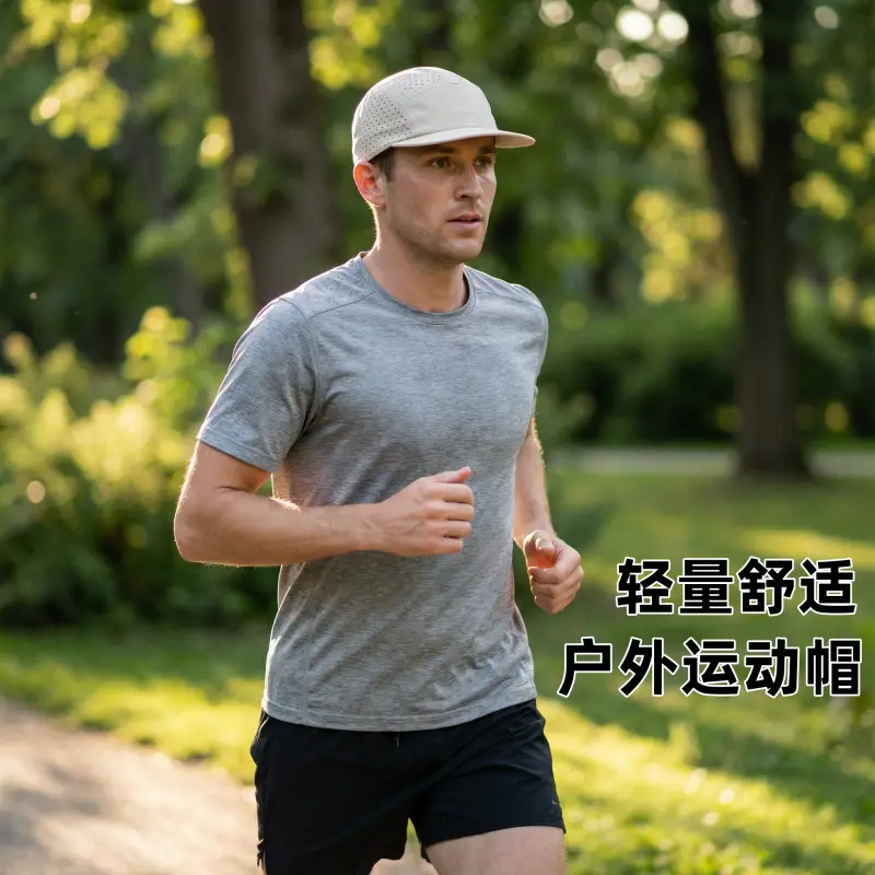 Men's White Perforated Sun Hat - Image 26