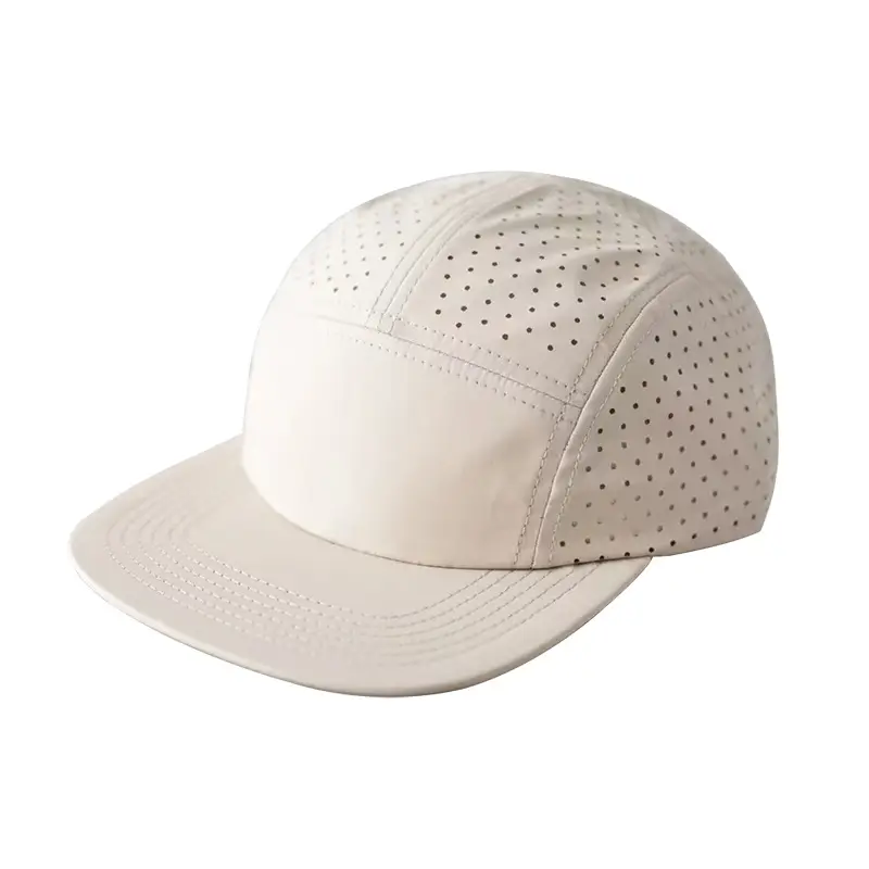 Men's White Perforated Sun Hat - Image 29