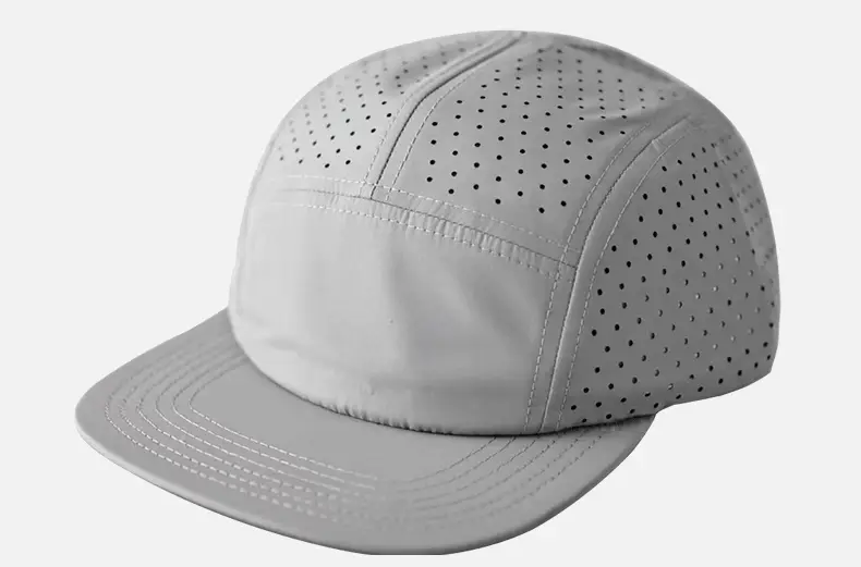 Men's White Perforated Sun Hat — feature 14