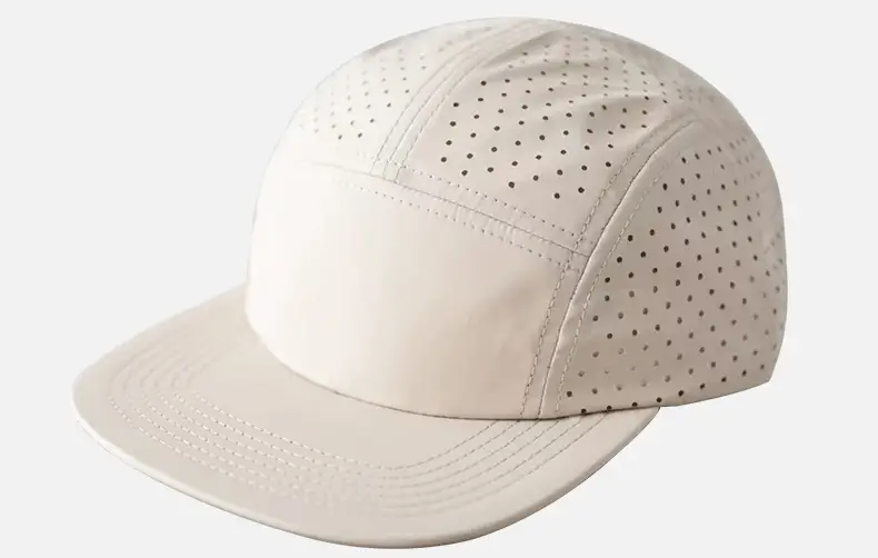 Men's White Perforated Sun Hat — feature 15