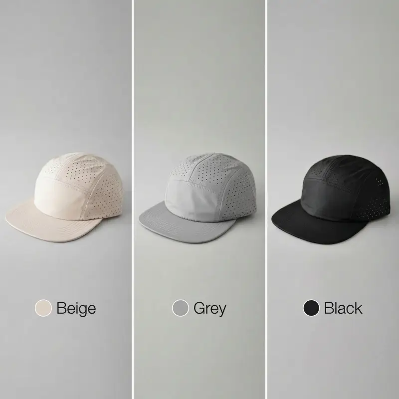 Men's White Perforated Sun Hat — feature 6