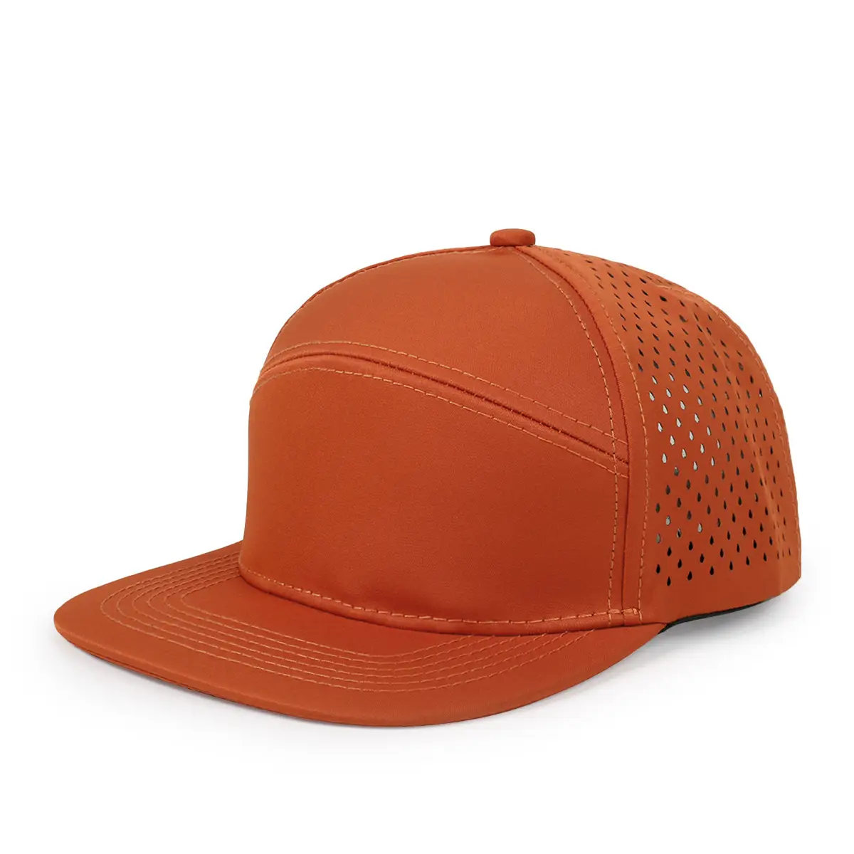 Men's White Perforated Sun Hat - Image 17