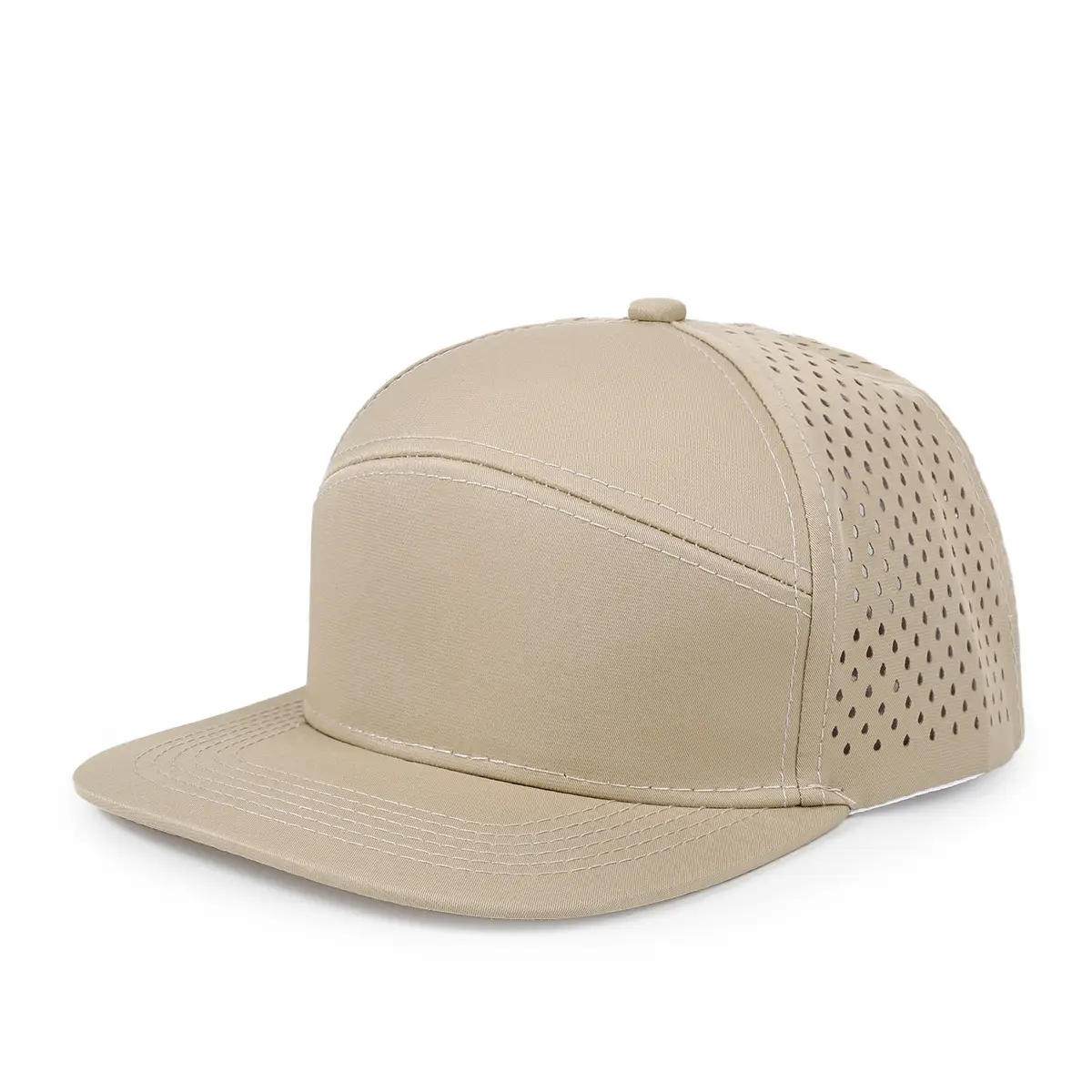 Men's White Perforated Sun Hat - Image 18
