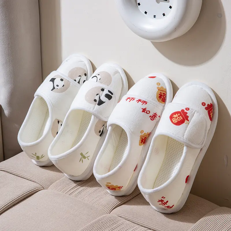 Summer Thin Postpartum Shoes for Women, Indoor Home Thick-Soled Non-Slip Soles, Comfortable and Breathable Cotton Slippers for Pregnant Women - Image 7