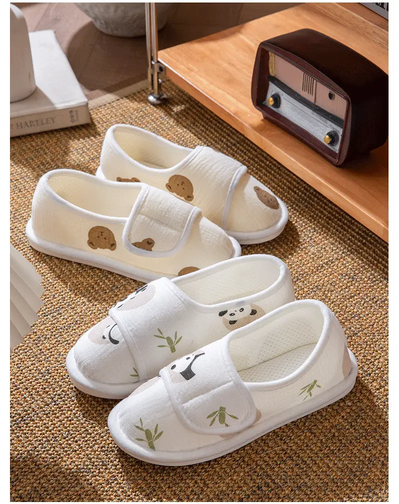 Summer Thin Postpartum Shoes for Women, Indoor Home Thick-Soled Non-Slip Soles, Comfortable and Breathable Cotton Slippers for Pregnant Women — feature 8