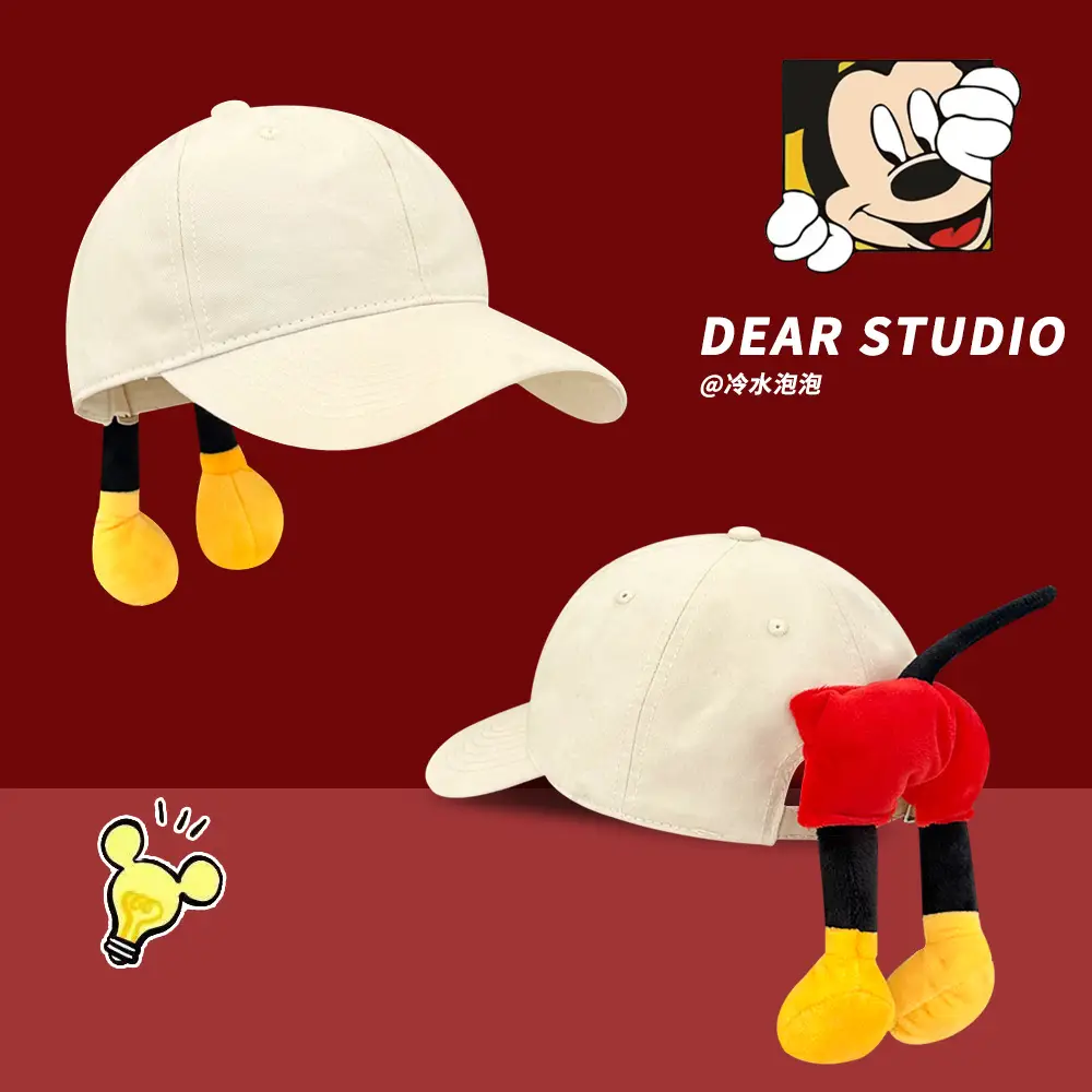 Cute Mickey Mouse Cap for Women Y2K Hat