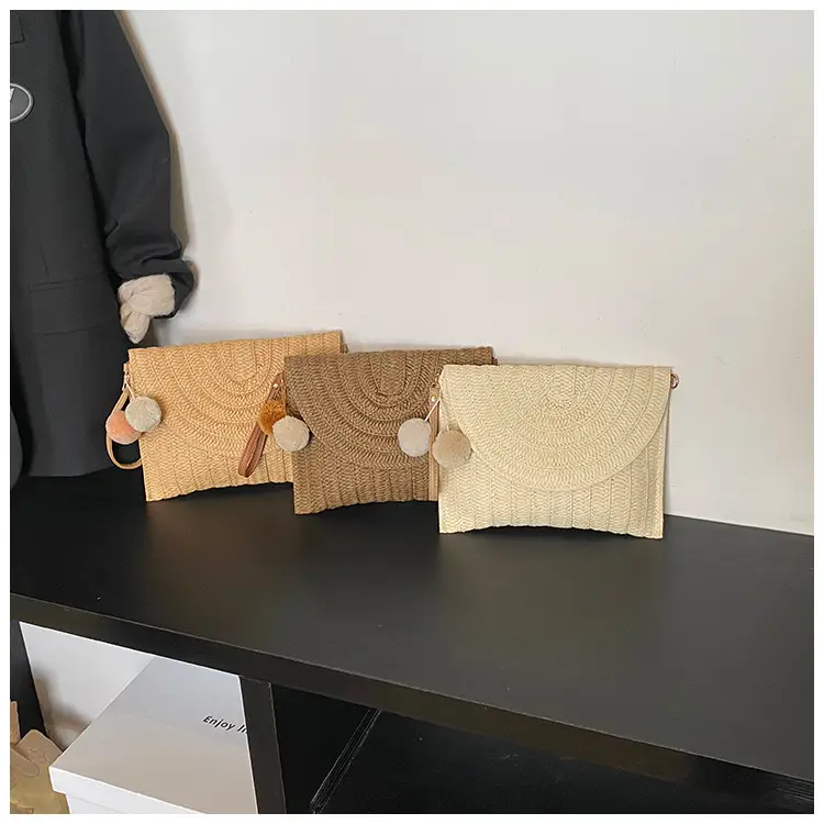 2025 New Summer Straw Woven Bag Brown Crossbody Women — feature 12