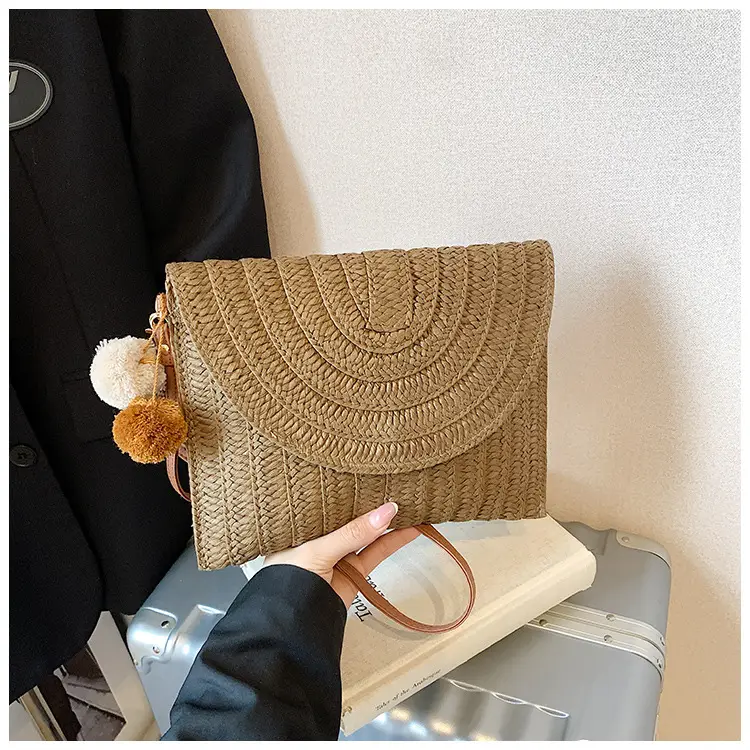 2025 New Summer Straw Woven Bag Brown Crossbody Women — feature 22