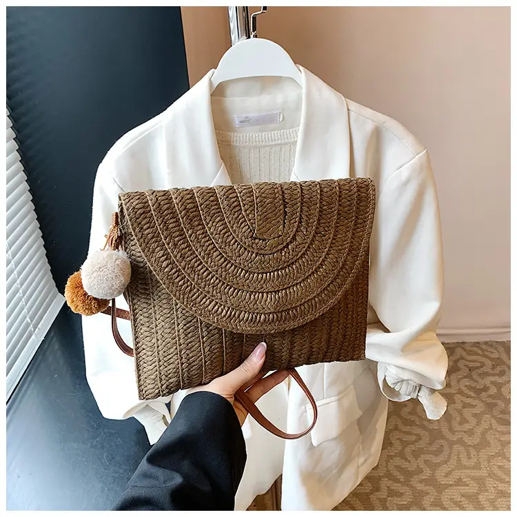 2025 New Summer Straw Woven Bag Brown Crossbody Women — feature 23