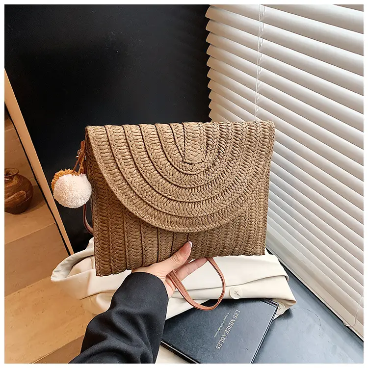 2025 New Summer Straw Woven Bag Brown Crossbody Women — feature 24