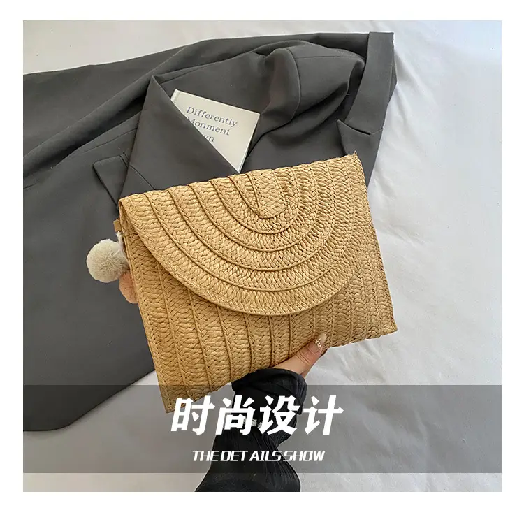 2025 New Summer Straw Woven Bag Brown Crossbody Women — feature 6