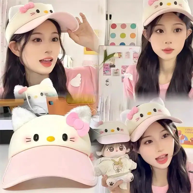 Hello Kitty Cartoon Sun Hat for Kids - Image 3