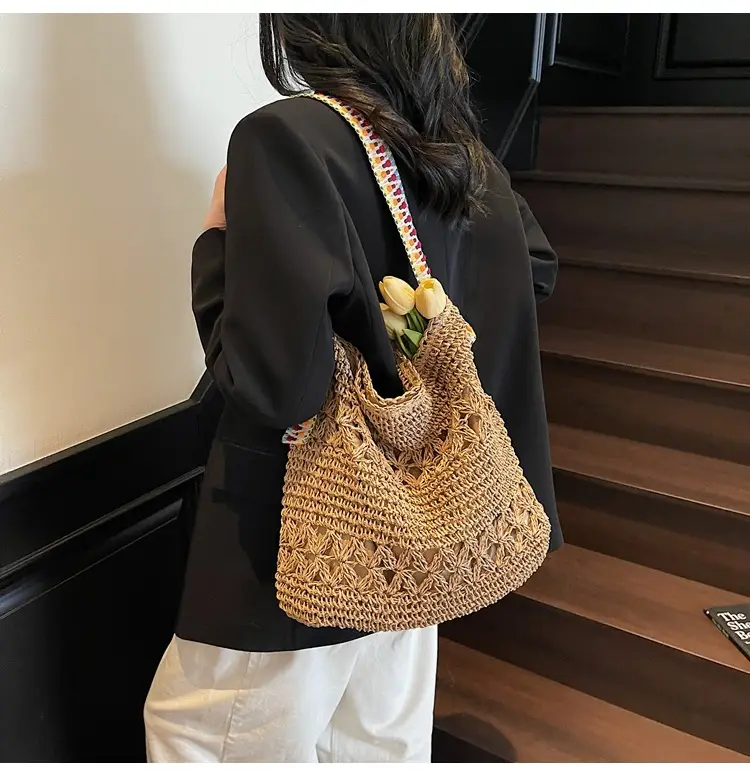 Straw Lazy Bucket Bag Women 2025 Summer — feature 16