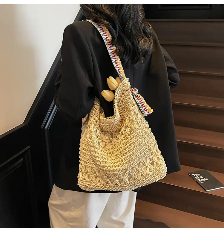 Straw Lazy Bucket Bag Women 2025 Summer — feature 19