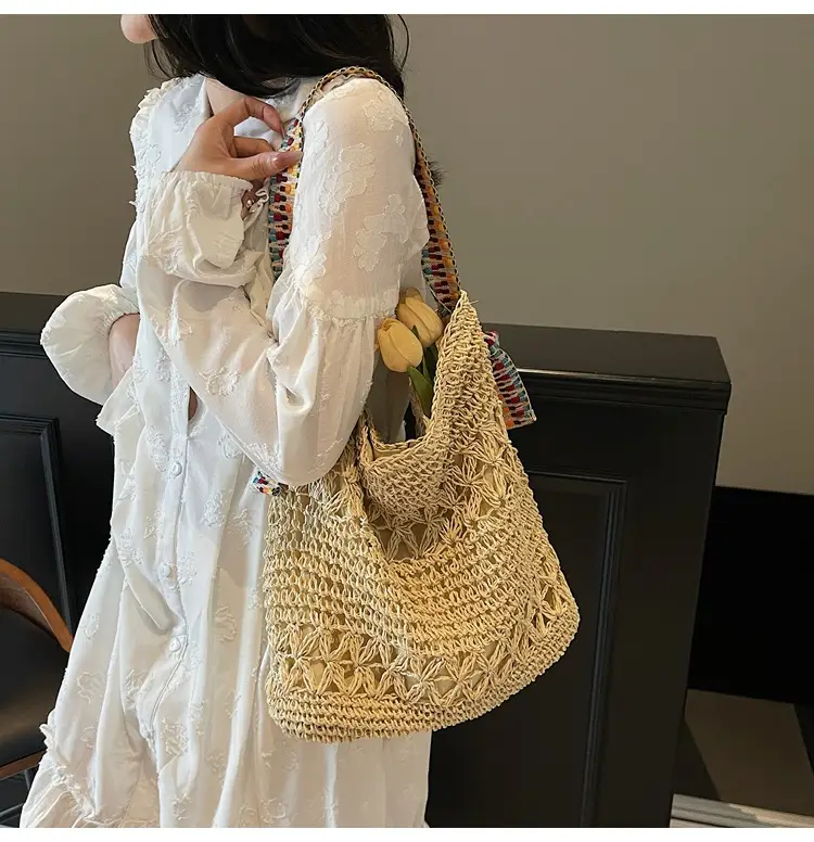 Straw Lazy Bucket Bag Women 2025 Summer — feature 21