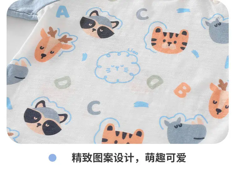 Baby Cotton Cartoon T-Shirt Grey Summer Casual — feature 16