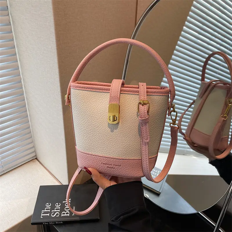 Pink Beige Crossbody Bag for Women 2025 - Image 2