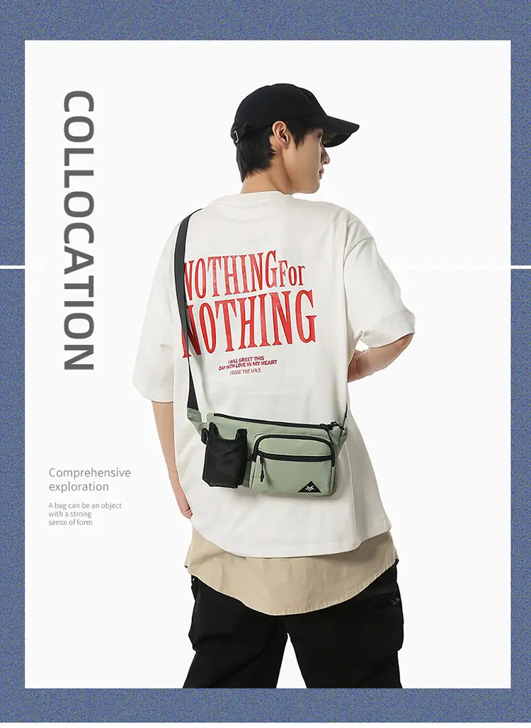Men Crossbody Chest Bag Summer Sports Cycling Mobile Phone Bag — feature 1