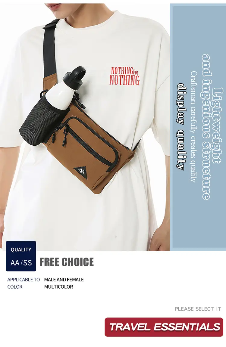 Men Crossbody Chest Bag Summer Sports Cycling Mobile Phone Bag — feature 2