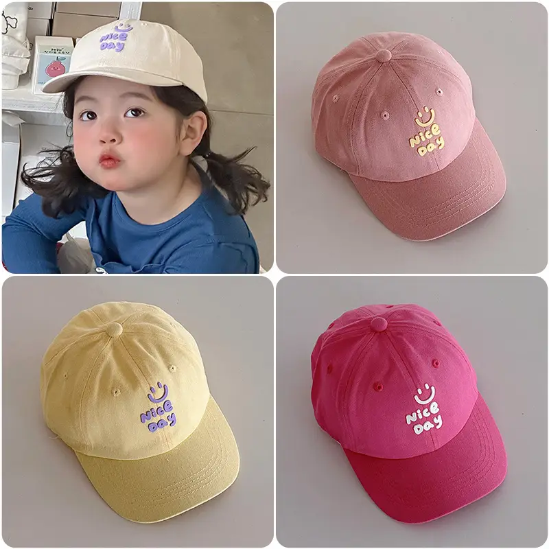 Pink Korean Ins Letter Girls Baseball Cap