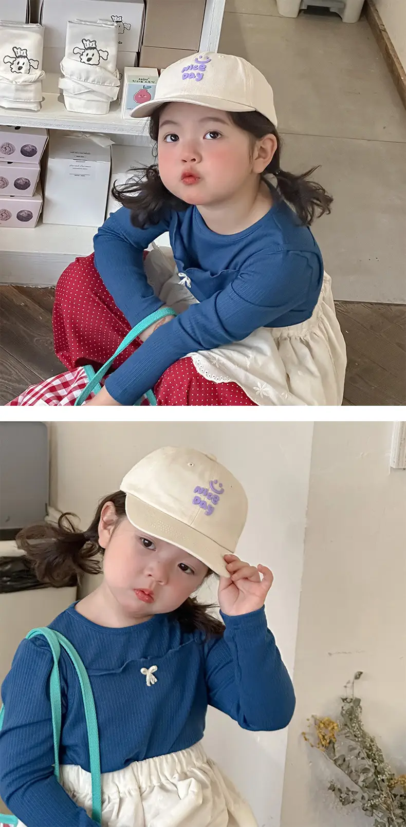 Pink Korean Ins Letter Girls Baseball Cap — feature 2