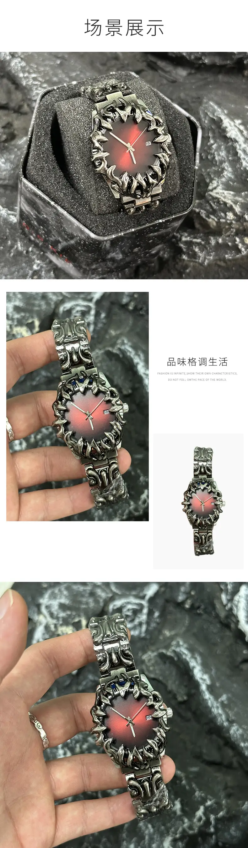 Retro European Claw Watch with Special Shape Dial — feature 13