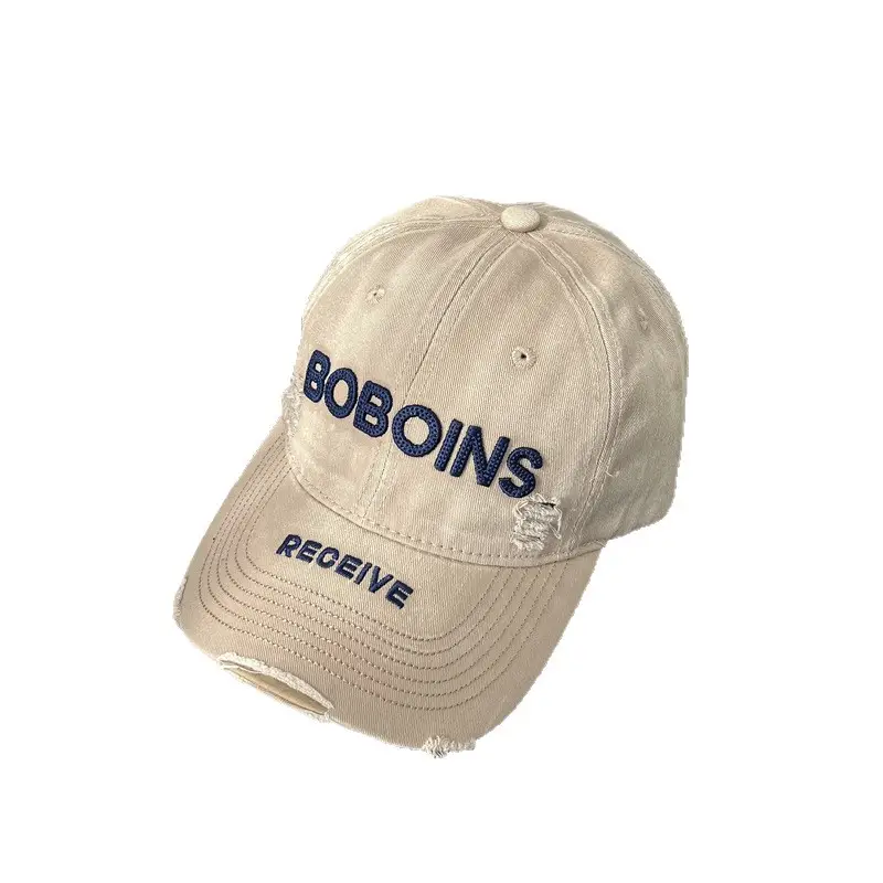 New Soft Washable Letter Embroidered Raked Baseball Caps - Image 11