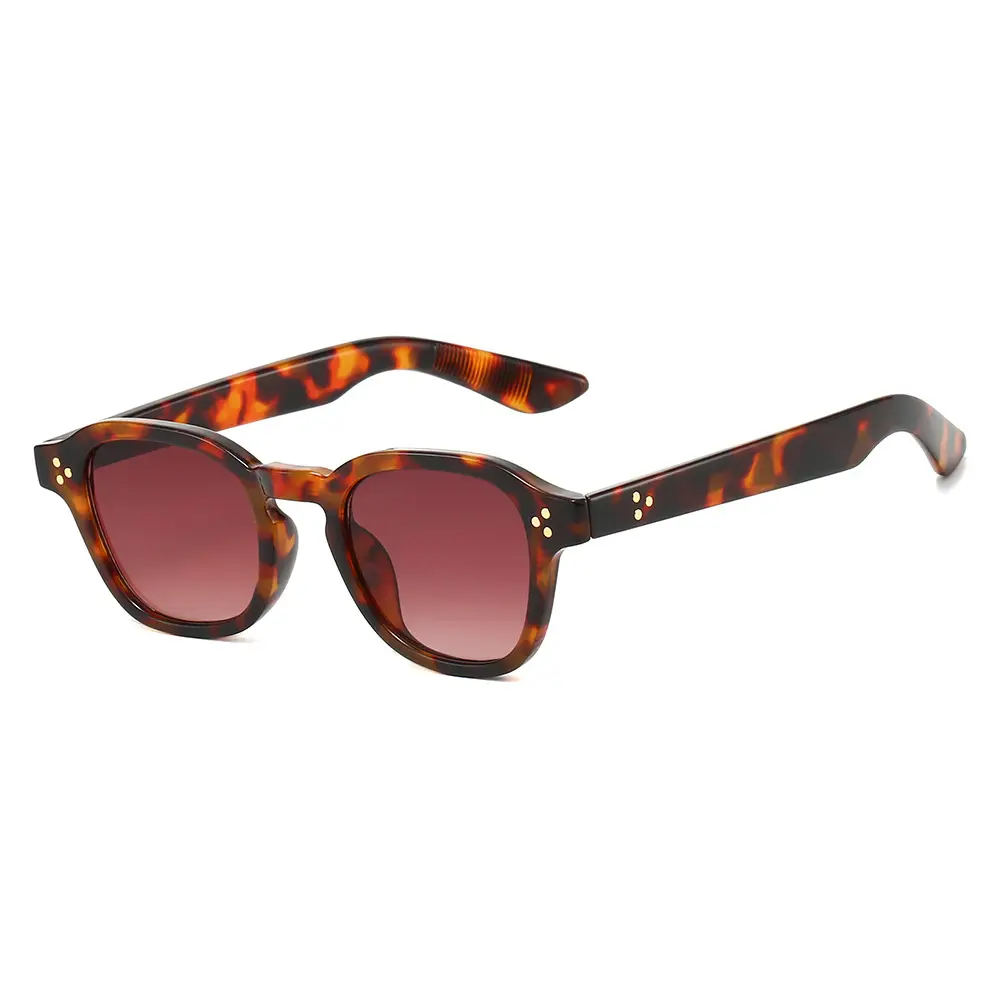 Women Retro Tortoiseshell Sunglasses Anti-UV Black - Image 10