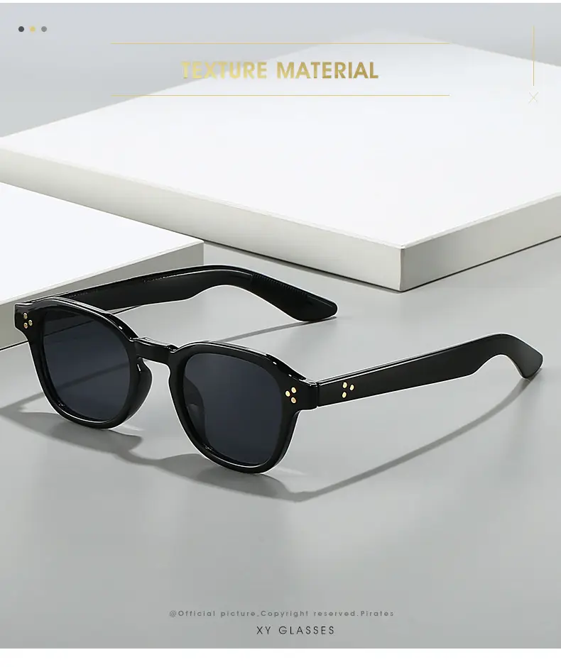 Women Retro Tortoiseshell Sunglasses Anti-UV Black β feature 2