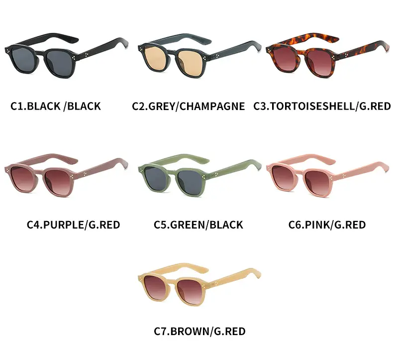 Women Retro Tortoiseshell Sunglasses Anti-UV Black β feature 6