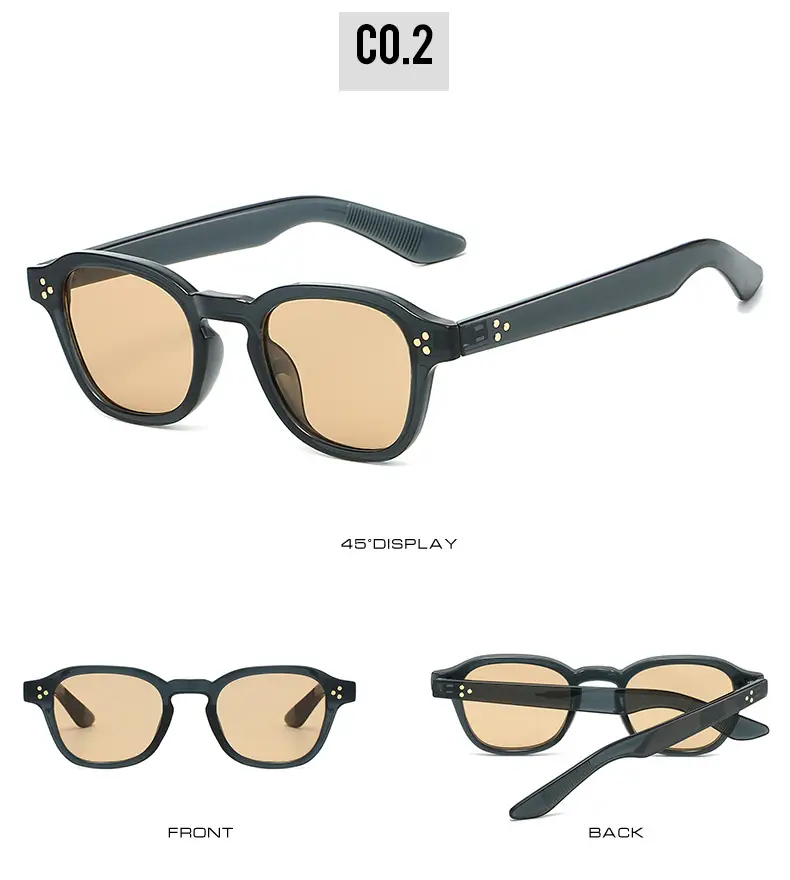 Women Retro Tortoiseshell Sunglasses Anti-UV Black β feature 8