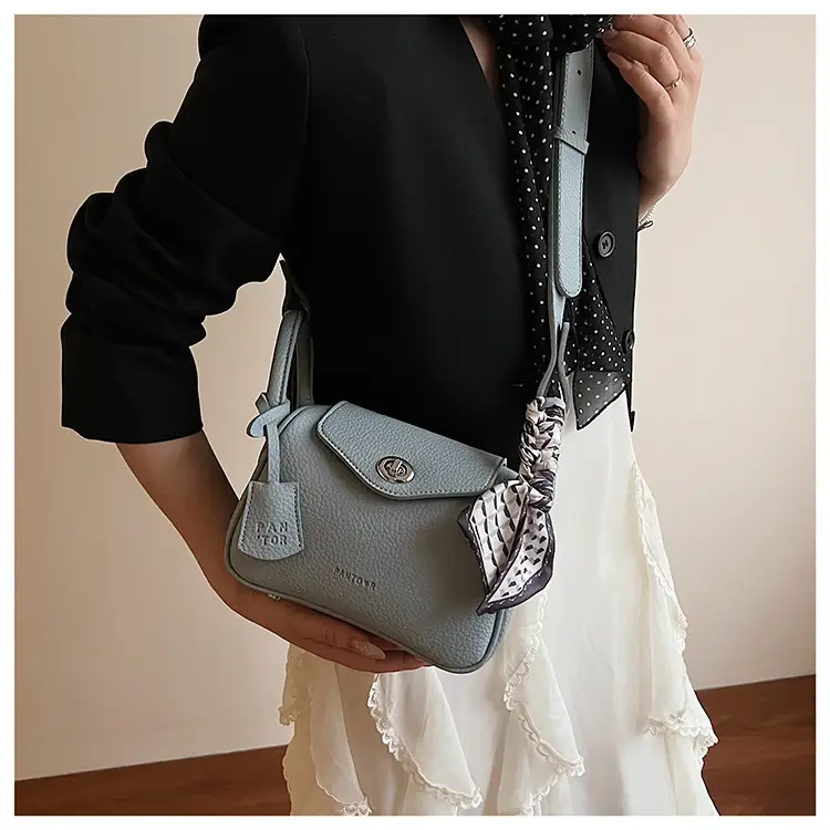 Women's Yellow Textured Shoulder Crossbody Bag — feature 11