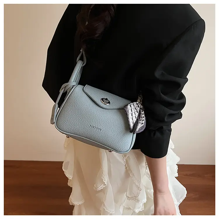 Women's Yellow Textured Shoulder Crossbody Bag — feature 13