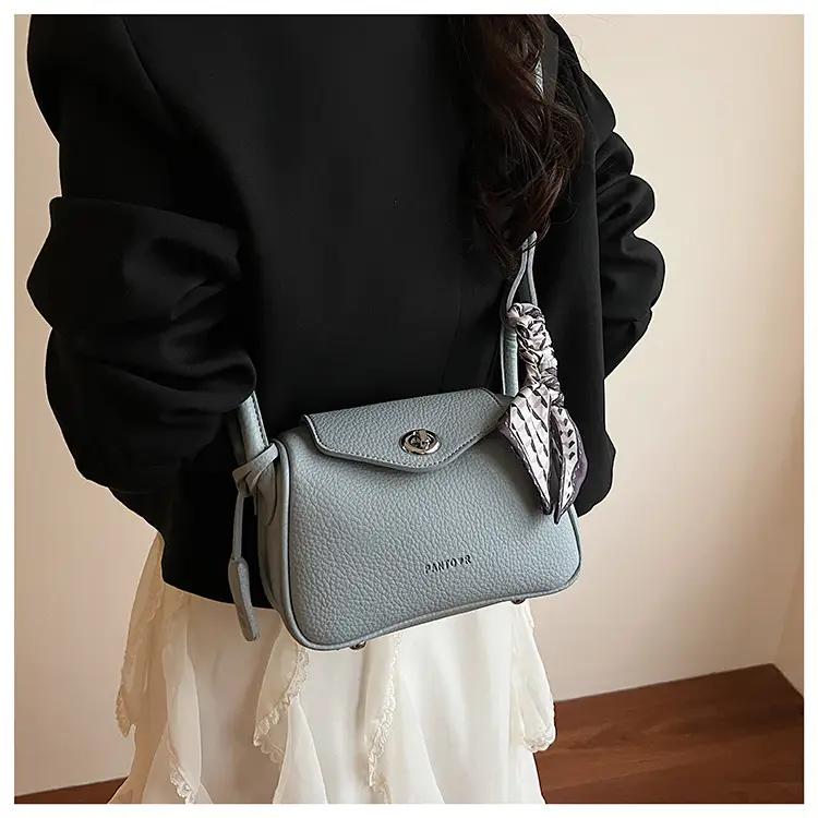 Women's Yellow Textured Shoulder Crossbody Bag — feature 14
