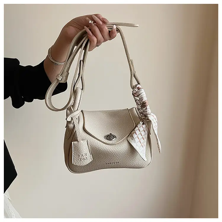 Women's Yellow Textured Shoulder Crossbody Bag — feature 15