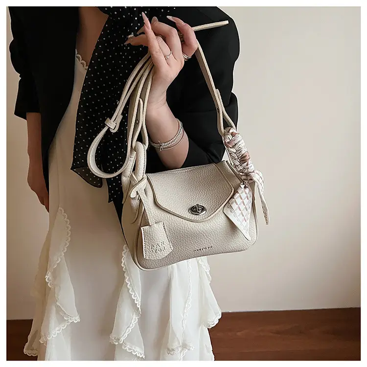Women's Yellow Textured Shoulder Crossbody Bag — feature 16