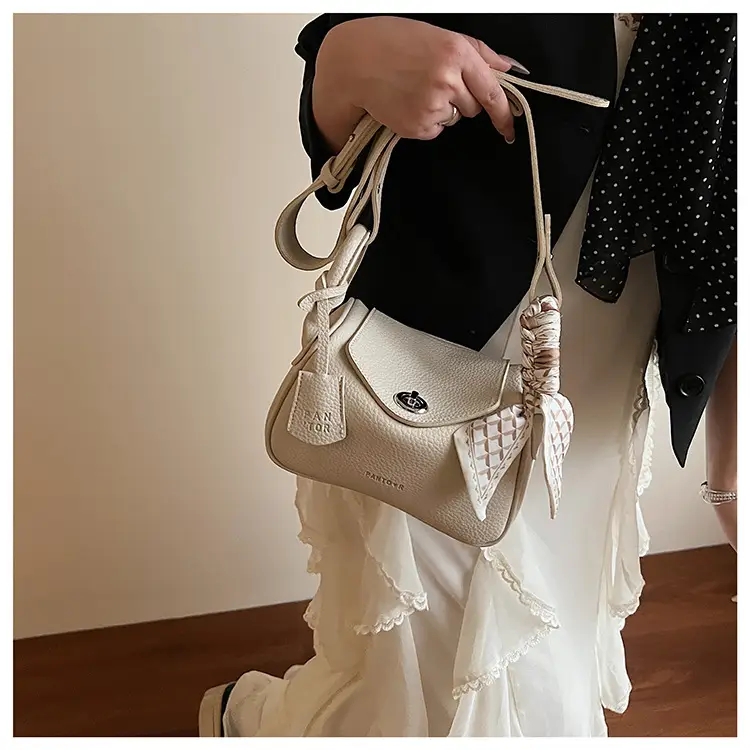 Women's Yellow Textured Shoulder Crossbody Bag — feature 18