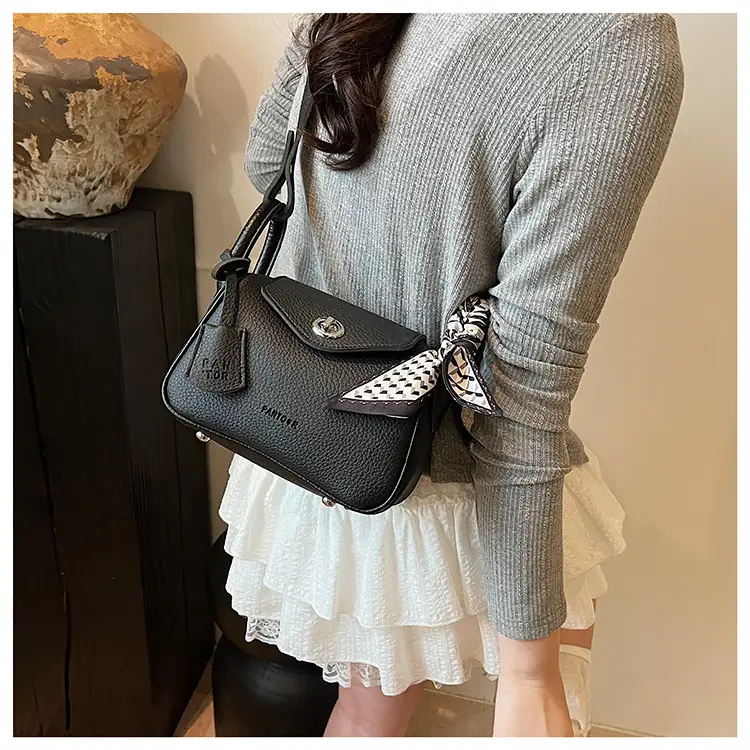 Women's Yellow Textured Shoulder Crossbody Bag — feature 20
