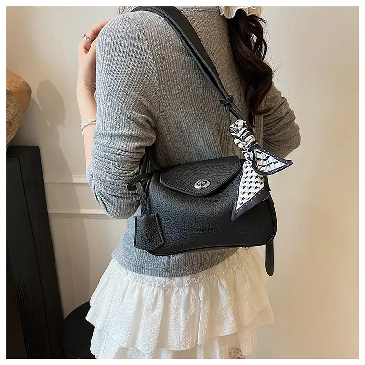 Women's Yellow Textured Shoulder Crossbody Bag — feature 22