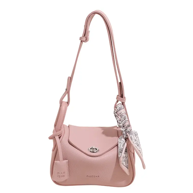 Women's Yellow Textured Shoulder Crossbody Bag - Image 5