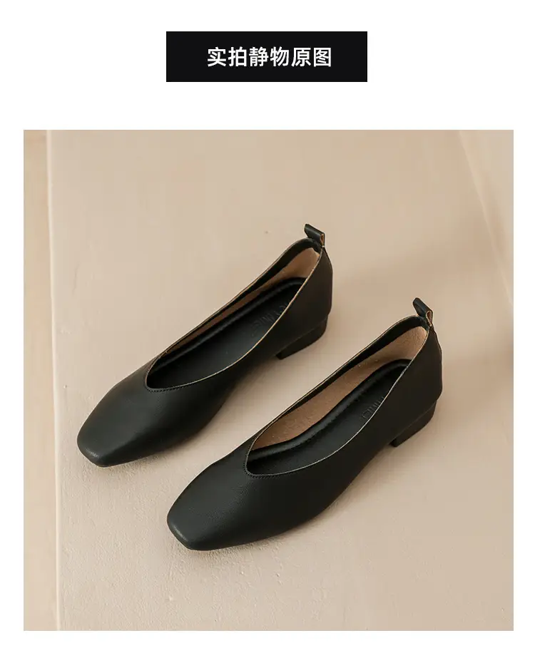 Soft Leather Mom Shoes for Women, Soft Leather Flat Shoes, Spring New Style, Versatile Soft Sole Comfortable Granny Shoes, Women's Shallow Work Shoes — feature 25