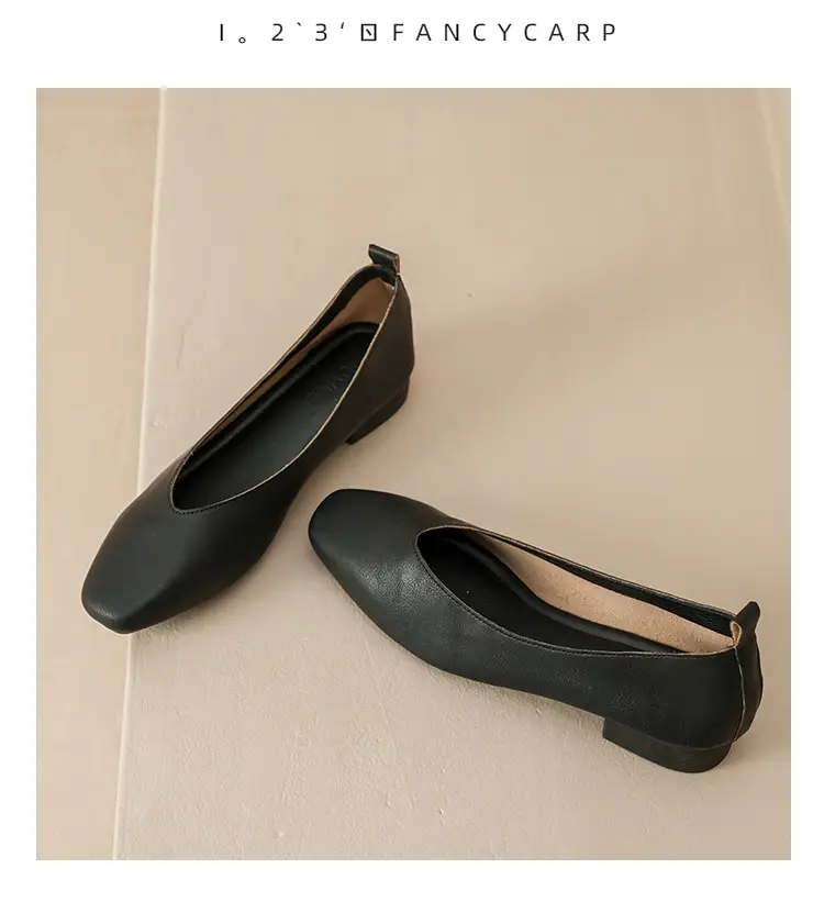 Soft Leather Mom Shoes for Women, Soft Leather Flat Shoes, Spring New Style, Versatile Soft Sole Comfortable Granny Shoes, Women's Shallow Work Shoes — feature 26
