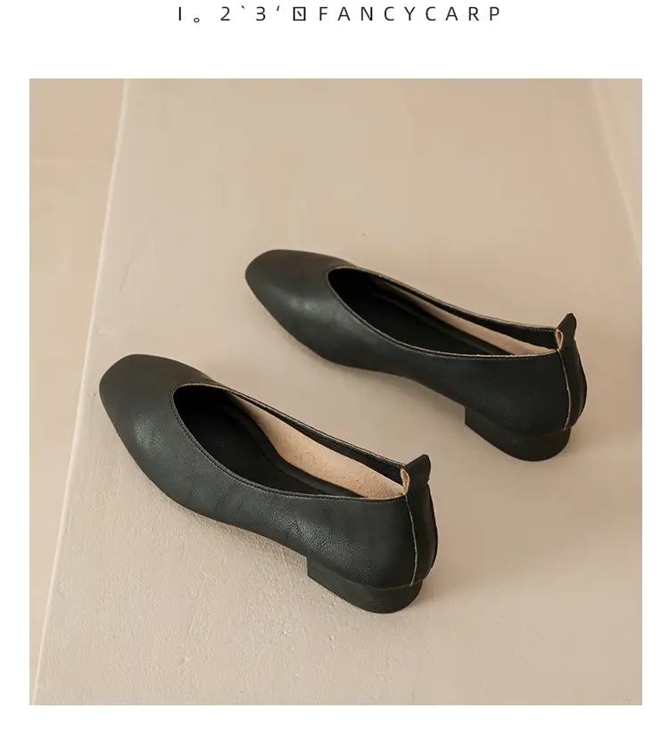 Soft Leather Mom Shoes for Women, Soft Leather Flat Shoes, Spring New Style, Versatile Soft Sole Comfortable Granny Shoes, Women's Shallow Work Shoes — feature 27