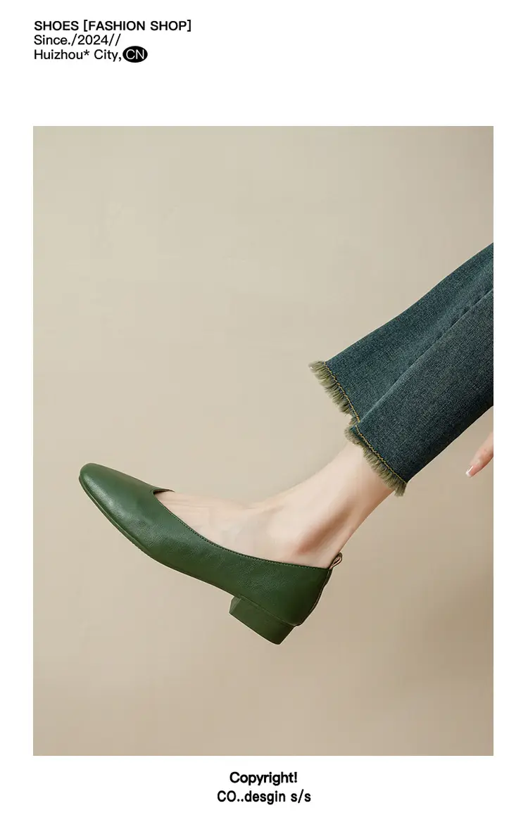 Soft Leather Mom Shoes for Women, Soft Leather Flat Shoes, Spring New Style, Versatile Soft Sole Comfortable Granny Shoes, Women's Shallow Work Shoes — feature 29
