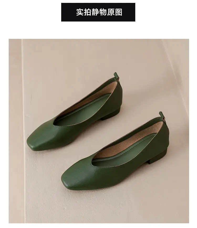 Soft Leather Mom Shoes for Women, Soft Leather Flat Shoes, Spring New Style, Versatile Soft Sole Comfortable Granny Shoes, Women's Shallow Work Shoes — feature 31