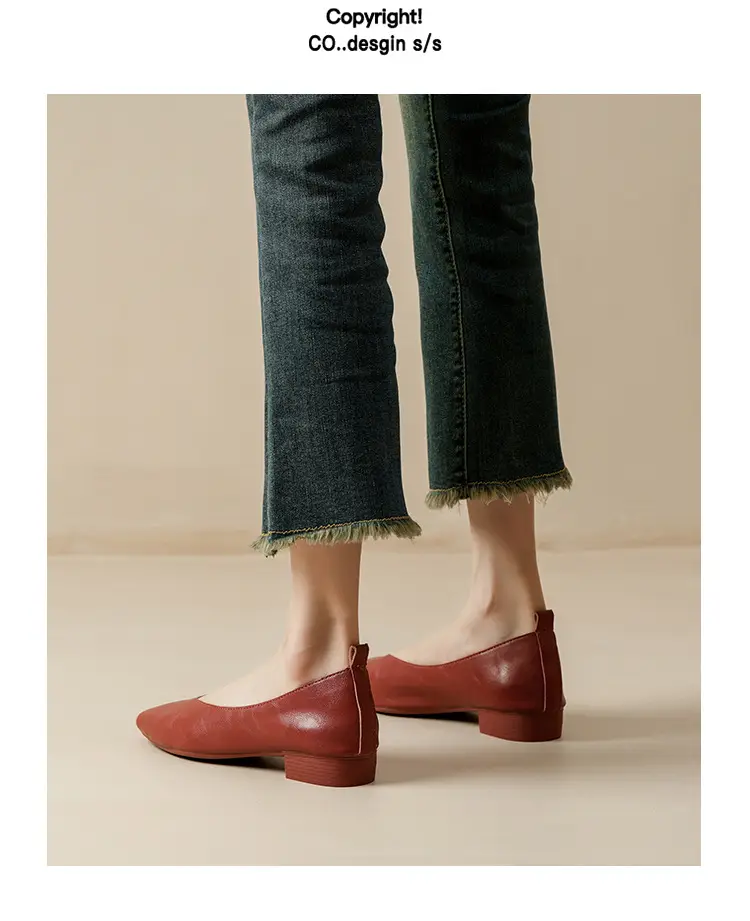 Soft Leather Mom Shoes for Women, Soft Leather Flat Shoes, Spring New Style, Versatile Soft Sole Comfortable Granny Shoes, Women's Shallow Work Shoes — feature 36