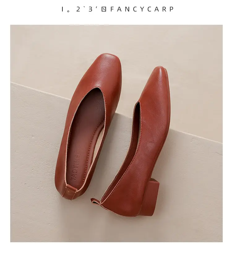Soft Leather Mom Shoes for Women, Soft Leather Flat Shoes, Spring New Style, Versatile Soft Sole Comfortable Granny Shoes, Women's Shallow Work Shoes — feature 38