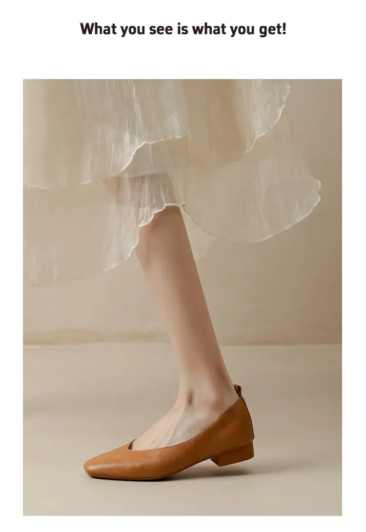 Soft Leather Mom Shoes for Women, Soft Leather Flat Shoes, Spring New Style, Versatile Soft Sole Comfortable Granny Shoes, Women's Shallow Work Shoes — feature 42