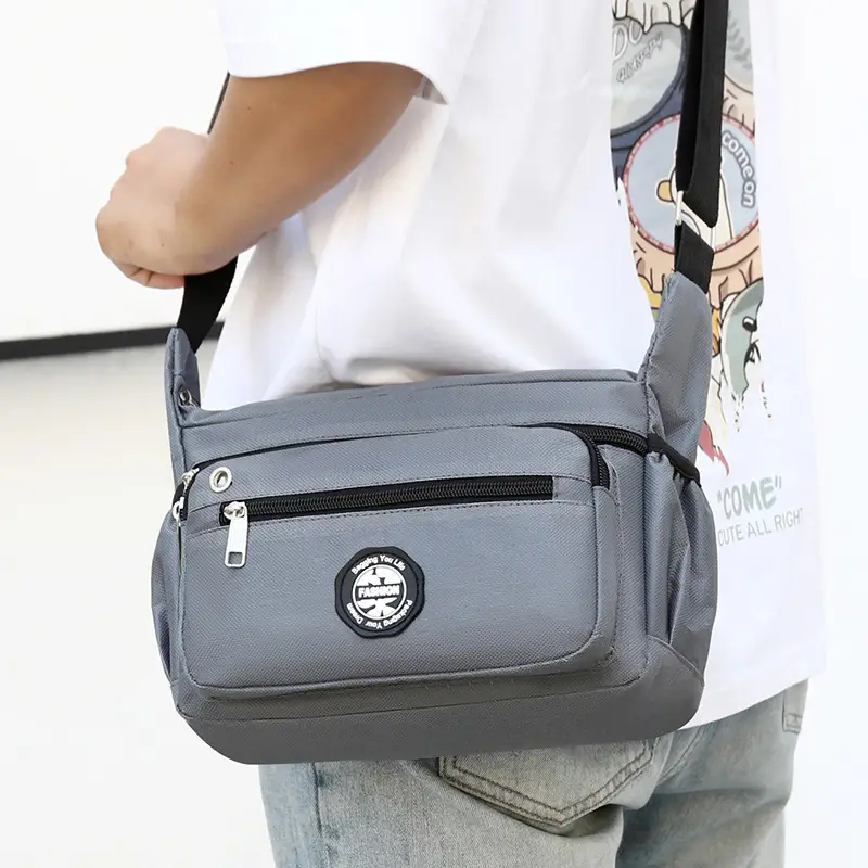 Men's Large Capacity Shoulder Bag Green - Image 6