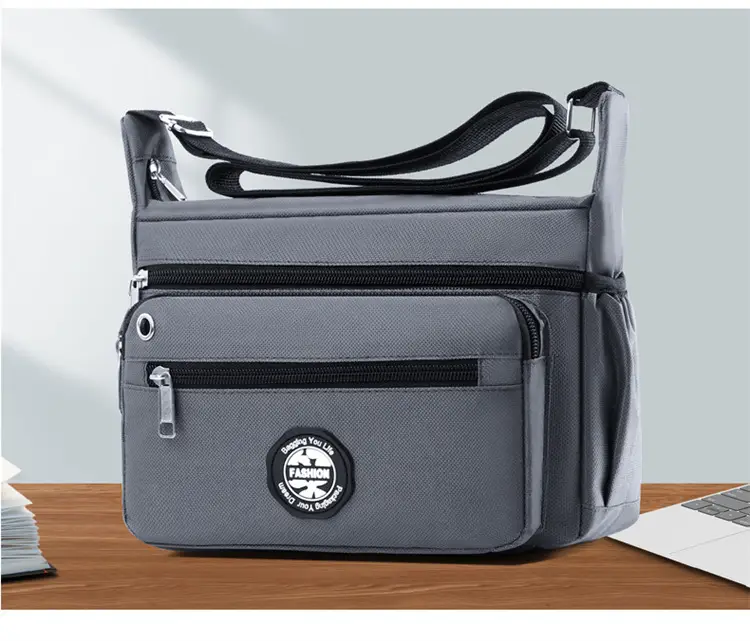 Men's Large Capacity Shoulder Bag Green — feature 11